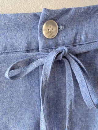 Pantalón Palazzo Azul Claro