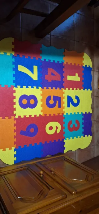 Tappeto puzzle numeri per bambini
