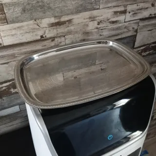 Vassoio vintage Alessi in metallo argentato