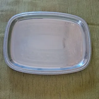 Vassoio vintage Alessi in metallo argentato