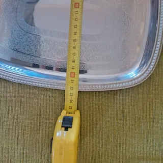 Vassoio vintage Alessi in metallo argentato