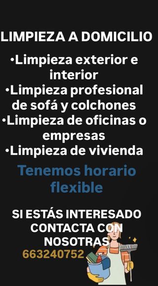 LIMPIEZA A DOMICILIO