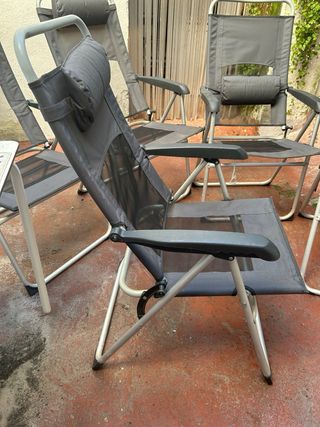 5 Sillas Camping Plegables