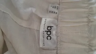 Pantaloni Lino Viscosa Gamba Ampia