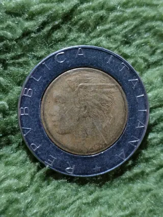 Moneda 500 Liras Italia 1990