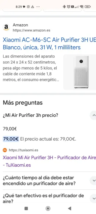 Purificador Xiaomi AC-M6-SC Nuevo