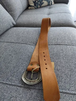 Cinturón de cuero Unamà marrón