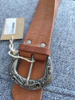 Cinturón de cuero Unamà marrón