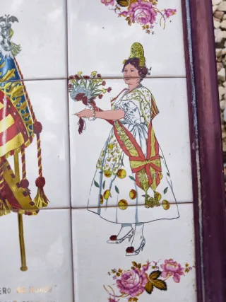 Cuadro Cerámica Falla Reina 1980