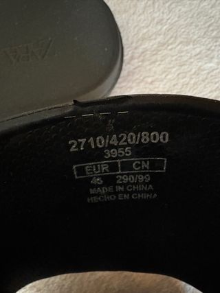 Chanclas Zara Negras