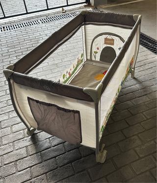 Parque cuna + colchón viaje