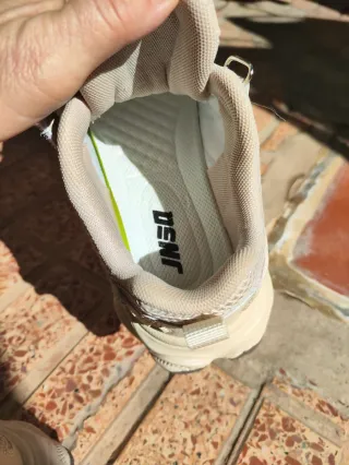 Deportivas beige y marrón talla 38
