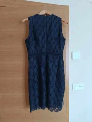 Vestido Mango negro encaje