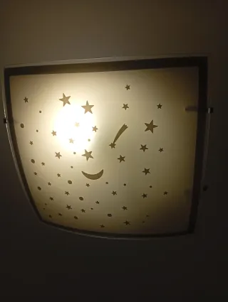 Lámpara de techo estrellas y luna