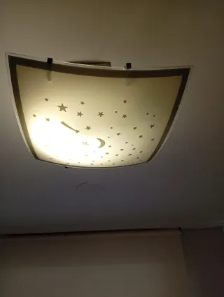 Lámpara de techo estrellas y luna