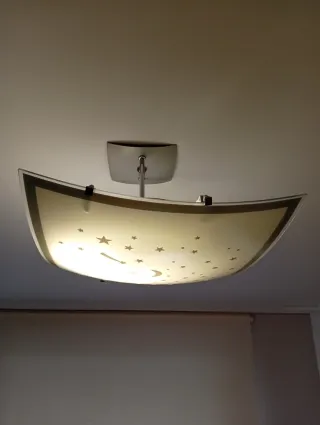 Lámpara de techo estrellas y luna