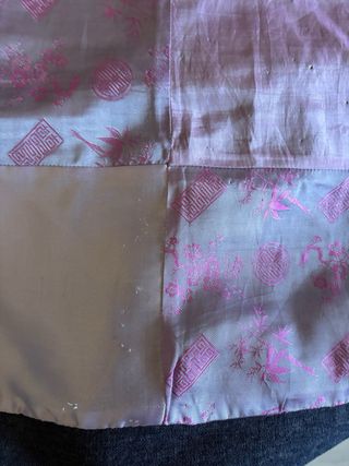 Colcha de seda y tejano Vanova