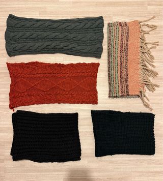 Set di 5 sciarpe da donna