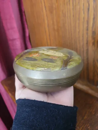 2 scatole vintage in ottone