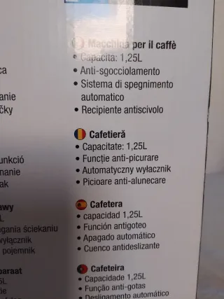 Cafetera WAVES 1.25L Negra