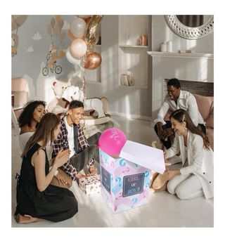 Caja de revelación de género con globos