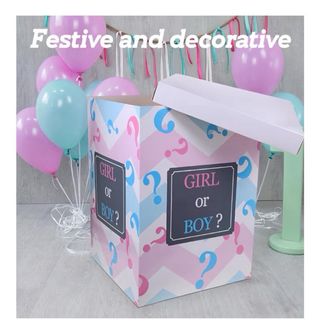 Caja de revelación de género con globos