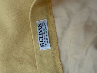 Falda Midi Reldan Plisada Lateral Amarilla