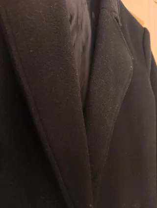 Abrigo largo negro SHEIN