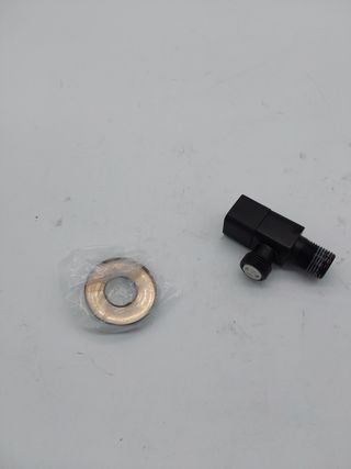 Válvula de Grifo, válvula de Parada de Agua del Mezclador/válvula de ángulo de Grifo de 2 ángulos, Pintura Negra de Alto Rendimi