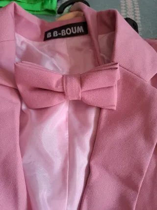 Traje Niño 4 Piezas Rosa Empolvado
