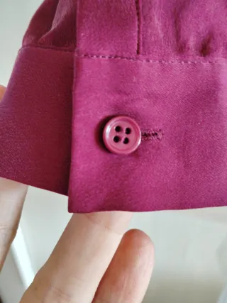 Camisa Púrpura Seda M.Dutti T.38 S/Estrenar