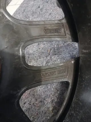 Cerchio 16" Originale Fiat 500 Diesel