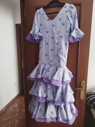 Vestido Flamenca Niña Talla 10/11 Años