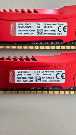 16gb (2x8) HyperX Savage DDR3 2400MHz RAM