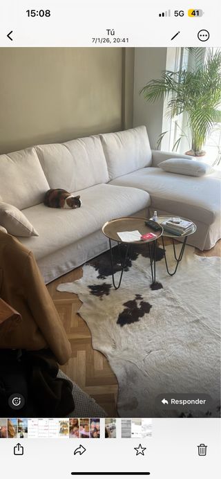 Sofá 3 plazas chaiselongue Ikea Hyltarp