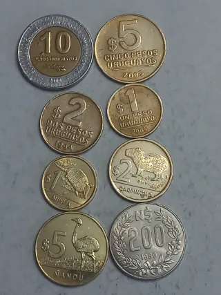Lote de monedas coleccionables Uruguay