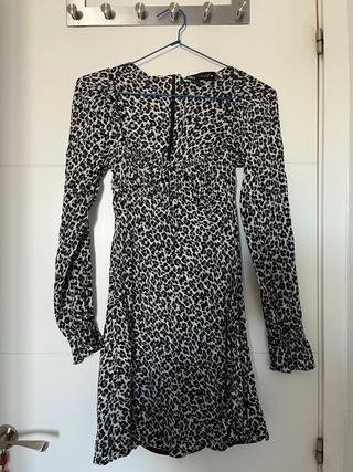 Vestido Leopardo Zara Talla S