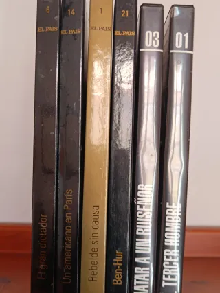 Lote 6 DVDs: El Gran Dictador y Un Americano en Pa