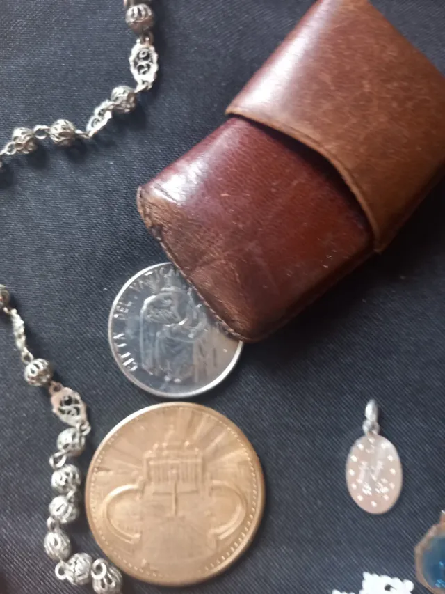 Lote artículos religiosos antiguos