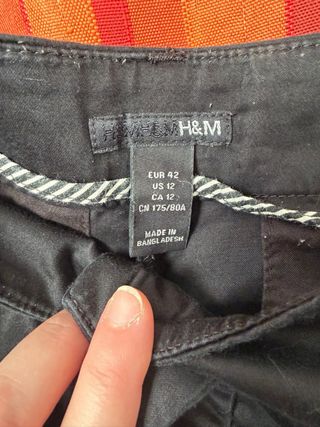 Pantalón corto vestir negro