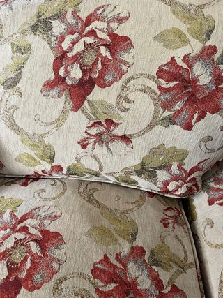 Sofá de 3 plazas con estampado floral