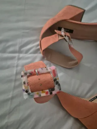 Only sandali scamosciati arancioni Tg 41