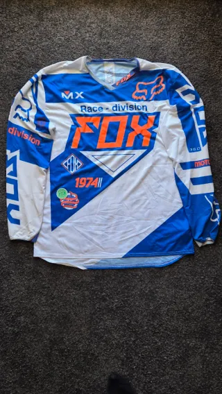 Equipación Motocross Fox 360 Azul/Naranja