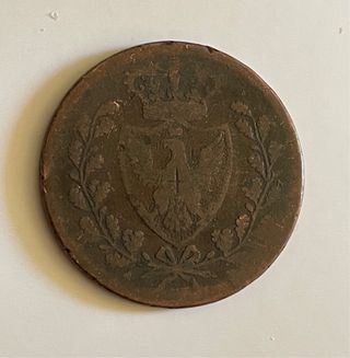Cerdeña Italia 5 céntimos 1826