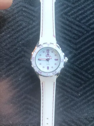 Reloj Marea Mujer Blanco y Plateado