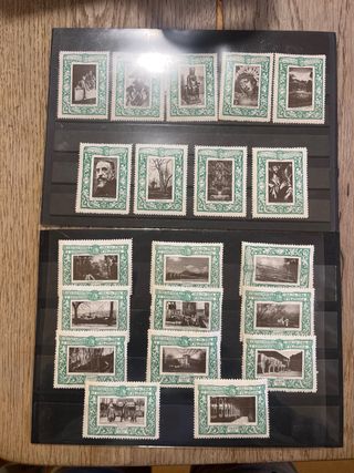 Coleccion de sellos  Olot  fiestas. Tura 20 sellos