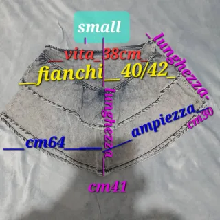 Minigonna Please balze Jeans Denim tg S