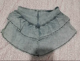 Minigonna Please balze Jeans Denim tg S