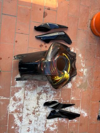 Chapa Carenado BMW K1200 K1300 R Negra