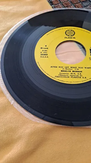 Vinilo 45 RPM Marilyn Monroe - Planeta